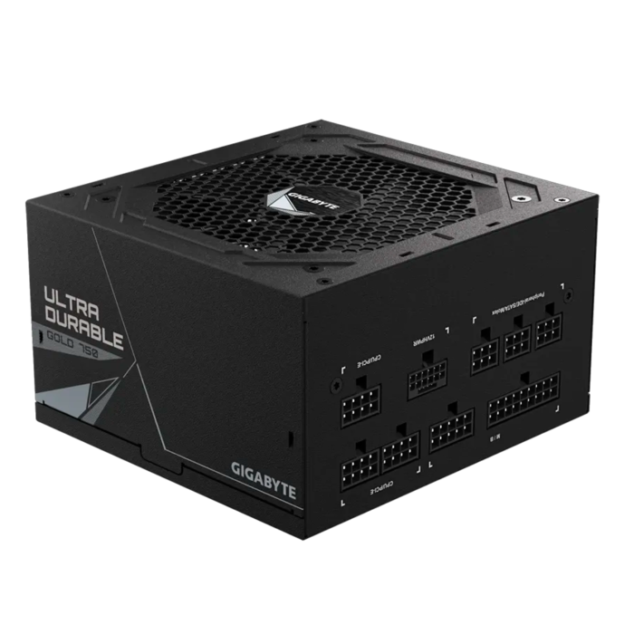 Fuente Gigabyte UD750GM PG5 de 750W con certificación 80 PLUS Gold y diseño full modular. Compatible con PCIe 5.0 y ATX 3.0, ideal para sistemas de alto rendimiento.
