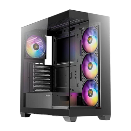 Gabinete CX300 ARGB B con 4 ventiladores RGB, lateral de vidrio templado y frontal de alto flujo