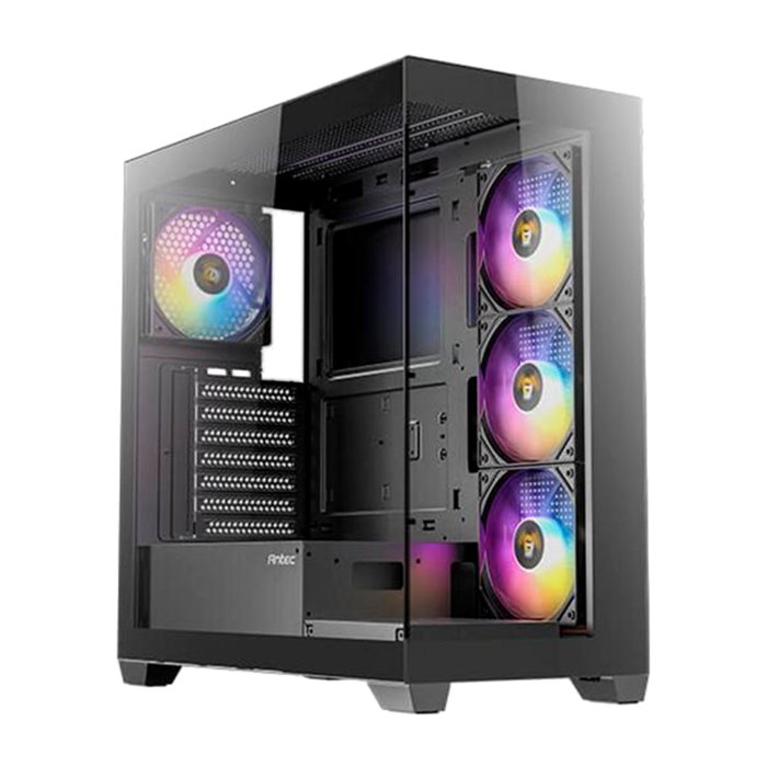 Gabinete CX300 ARGB B con 4 ventiladores RGB, lateral de vidrio templado y frontal de alto flujo