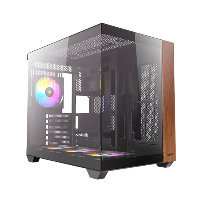 CX800 ARGB B con 4 ventiladores RGB, panel de vidrio templado y diseño frontal de alto flujo.