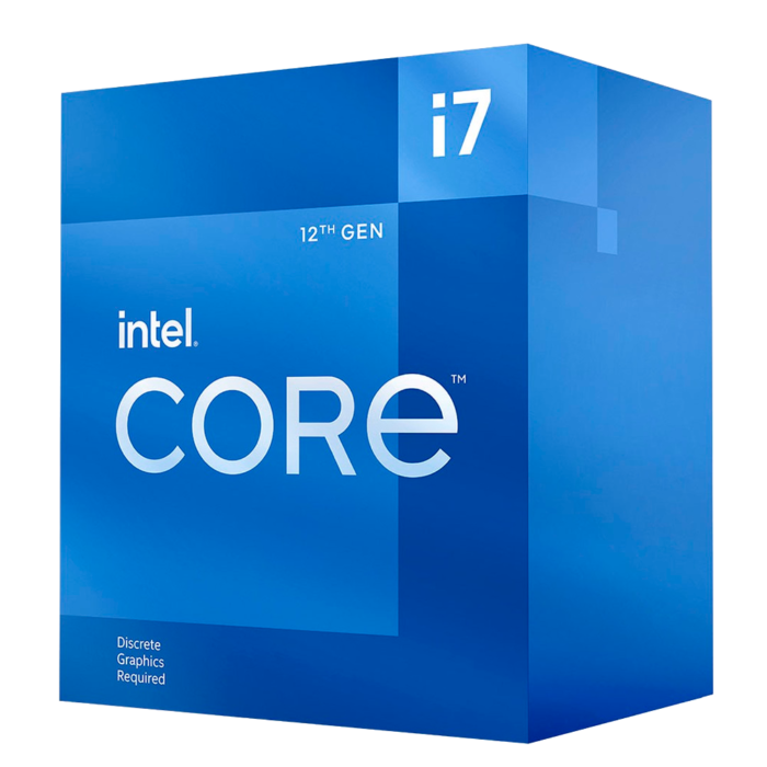 Procesador Intel Core i7-12700F de 12ª generación con 12 núcleos híbridos y 20 hilos, ideal para tareas exigentes, gaming y creación de contenido. Requiere GPU dedicada.
