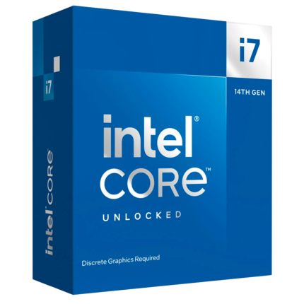 Procesador Intel Core i7-14700K con 20 núcleos híbridos y frecuencia turbo de hasta 5.6 GHz. Ideal para tareas exigentes, creación de contenido y juegos de última generación.