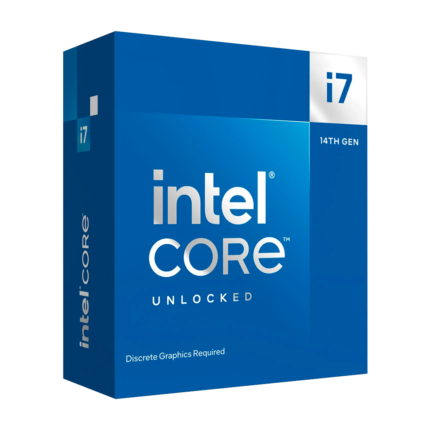 Intel Core i7-14700KF con 20 núcleos híbridos y hasta 5.6 GHz de velocidad turbo. Ideal para gamers avanzados y creadores de contenido con GPU dedicada.