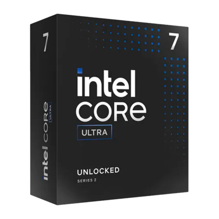 Intel Core Ultra 7 265K con 16 núcleos, gráficos Intel Arc y motor de IA integrado. Ideal para creadores y gamers que buscan lo último en rendimiento y eficiencia con soporte para DDR5.