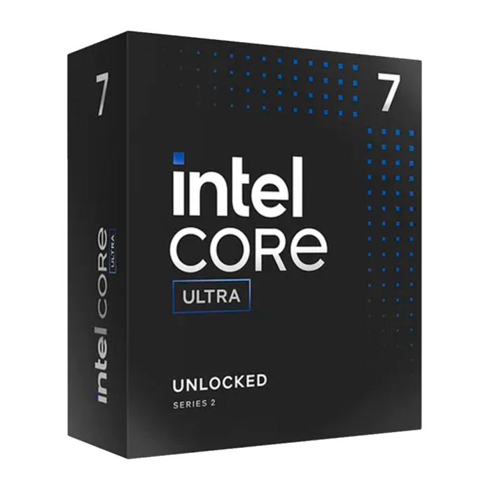Intel Core Ultra 7 265K con 16 núcleos, gráficos Intel Arc y motor de IA integrado. Ideal para creadores y gamers que buscan lo último en rendimiento y eficiencia con soporte para DDR5.