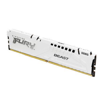 Memoria RAM DDR5 16GB 5200MHz Kingston Fury Beast White con soporte XMP