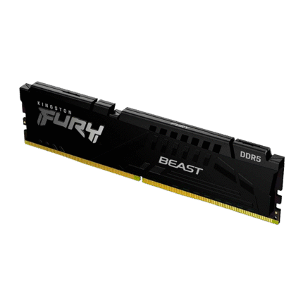 Memoria RAM DDR5 8GB 5200MHz Kingston Fury Beast con disipador negro