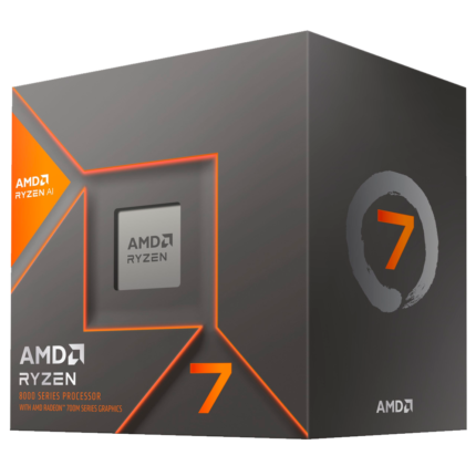 Procesador AMD Ryzen 7 8700G AM5 con gráficos integrados Radeon 780M, 8 núcleos y 16 hilos, ideal para equipos compactos o gaming sin GPU dedicada. Compatible con memorias DDR5 y placas base AM5.