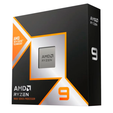 Procesador AMD Ryzen 9 9900X3D con tecnología 3D V-Cache, 12 núcleos y 144 MB de caché total. Ideal para gaming competitivo y cargas de trabajo que exigen máximo rendimiento en AM5.