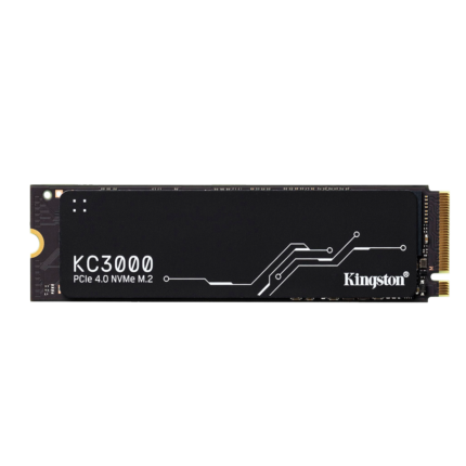 SSD Kingston KC3000 1TB PCIe 4.0 NVMe con velocidades de hasta 7,000 MB/s. Rendimiento sólido para tareas exigentes y sistemas avanzados.