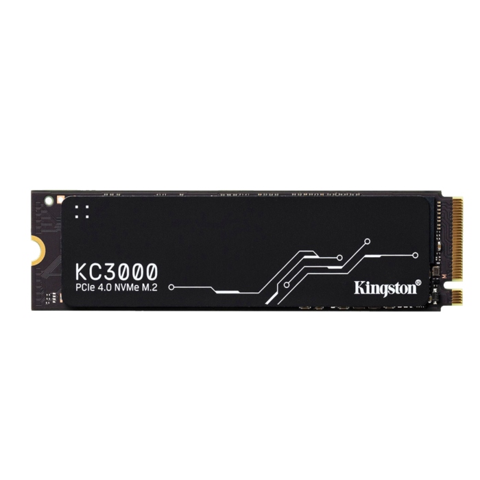 SSD Kingston KC3000 1TB PCIe 4.0 NVMe con velocidades de hasta 7,000 MB/s. Rendimiento sólido para tareas exigentes y sistemas avanzados.