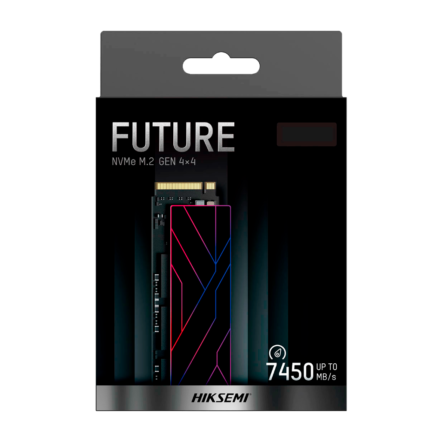 SSD Future Lite 2TB con interfaz PCIe 4.0 y velocidad de hasta 7,450 MB/s. Ideal para acelerar cualquier equipo con gran capacidad y rendimiento.