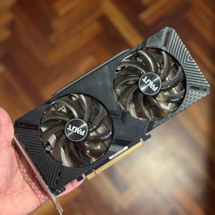 Placa de video Palit GTX 1660 Ti Dual 6GB GDDR6 con doble ventilador y salidas HDMI, DP y DVI