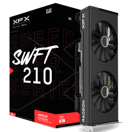 Tarjeta gráfica XFX Radeon RX 7800 XT Speedster S 16GB GDDR6, arquitectura RDNA 3, triple ventilador, soporte para Ray Tracing, FSR 3, hasta 8K, ideal para juegos en 1440p y 4K.