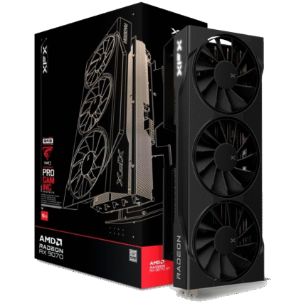 Tarjeta gráfica XFX Radeon RX 9070 Swift OC 16GB GDDR6 con arquitectura RDNA 4, triple ventilador, ideal para gaming en 1440p y 4K con soporte para Ray Tracing, FSR 4 y resolución 8K.